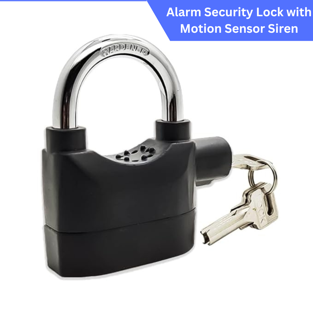 Alarm Security Lock,Motion Sensor Siren and 3 Keys,