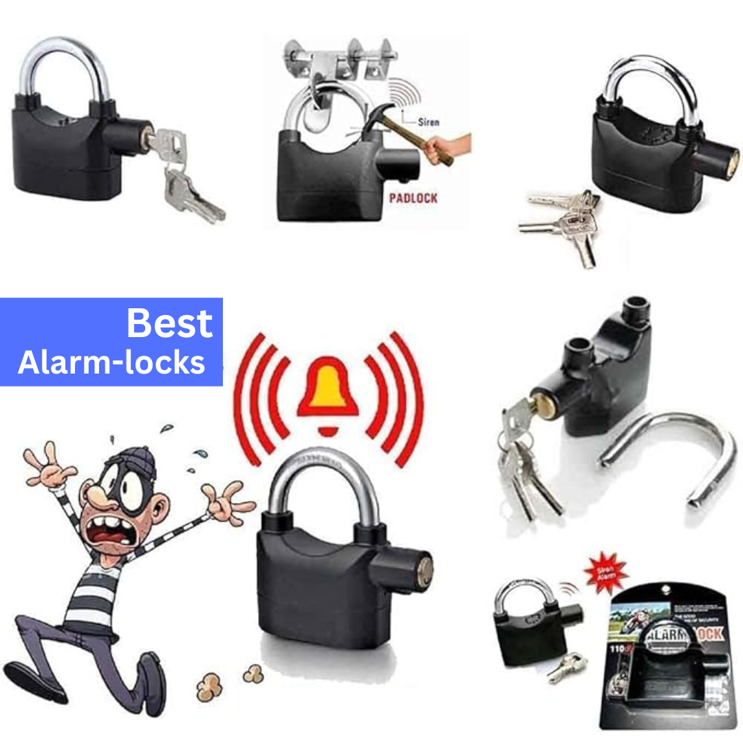 Alarm Security Lock,Motion Sensor Siren and 3 Keys,